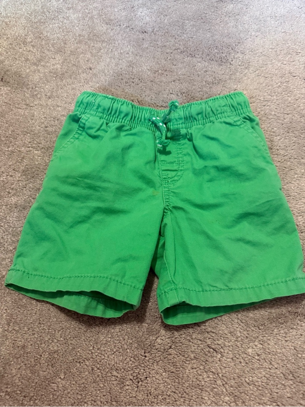 Cat & Jack Bright Green Elastic-Waist Shorts